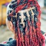 Dreadlocks start up with natural hair