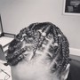 “Tribal” Braids (Rows and Box Braids)