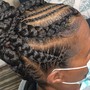 Goddess braid curl look