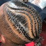 Freestyle Braids (shaved back and sides)