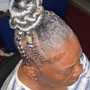 Twists updo with extensions added