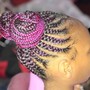 Feed in Braid ponytail (no Stitch braids)