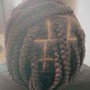 Med/large Knotless box Braids