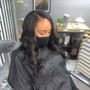 Weave with netting 4 to 5 bundles