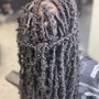 Butterfly locs Mid-back length