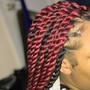 Side braids w/ Kinky Twist