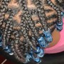 Kid's Braids w/beads(natural hair)