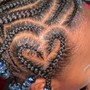 Kid's Braids w/beads(natural hair)