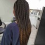 Box Braids middle back