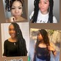 Boho knotless braids (human hair)