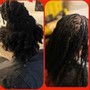 Loc Retwist w/perm rods