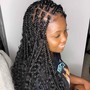 Goddess Box Braids mid back (Medium)