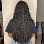 Goddess Box Braids mid back (Medium)