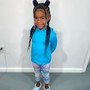 5 and under knotless ponytails/beads and bobo’s