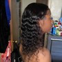 Half Up Down Style With Weave