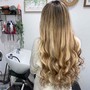 Reverse Balayage with money piece