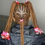 Heart or Butterfly Shaped Knotless Box Braids