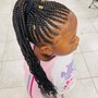 AGES 11-12 Kid's lemonade braids