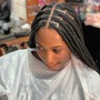 Med Bob Boho Knotless Braids