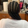 Triangle knotless Box Braids