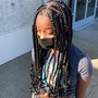 Triangle knotless Box Braids