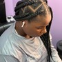 Curly Ends on Box Braids