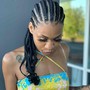 Med Bob Boho Knotless Braids