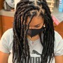 Fulani Braids with Medium knotless in back