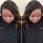 Partial Sew in with leave out