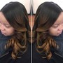 Partial Sew in with leave out