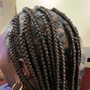 Twists updo with extensions added