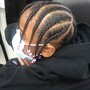 Cornrows (client’s natural hair no hair added)