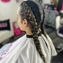 Two French Braids