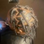 Box Braids Half Head Natural Hair