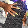 Small butt length knotless Braids