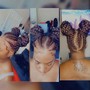 Feed-in Goddess Braids