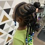 Kid's Medium Knotless Braids