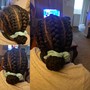 Male Plaits/Twist/ Cornrows Shaved Sides and back