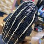 Large Knotless Braids 4/5 rows