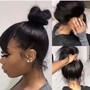 Sleek ponytail