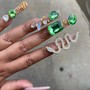 Acrylic fullset sporty nails