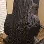 Goddess Box Braids midback