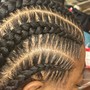 Tribal braids W/ quick weave