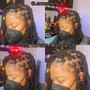 Large Bohemian Knotless Braids