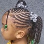 Kiddie Braids w/ Natural Hair