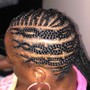 Connects and box braids