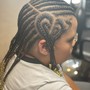 Kids cornrows(No Hair Added- up to 10)