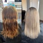 Bleach in root and toner