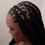 Cornrows on Nature hair for girls and ladies