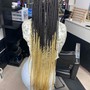 Jumbo knotless ombré buttlength